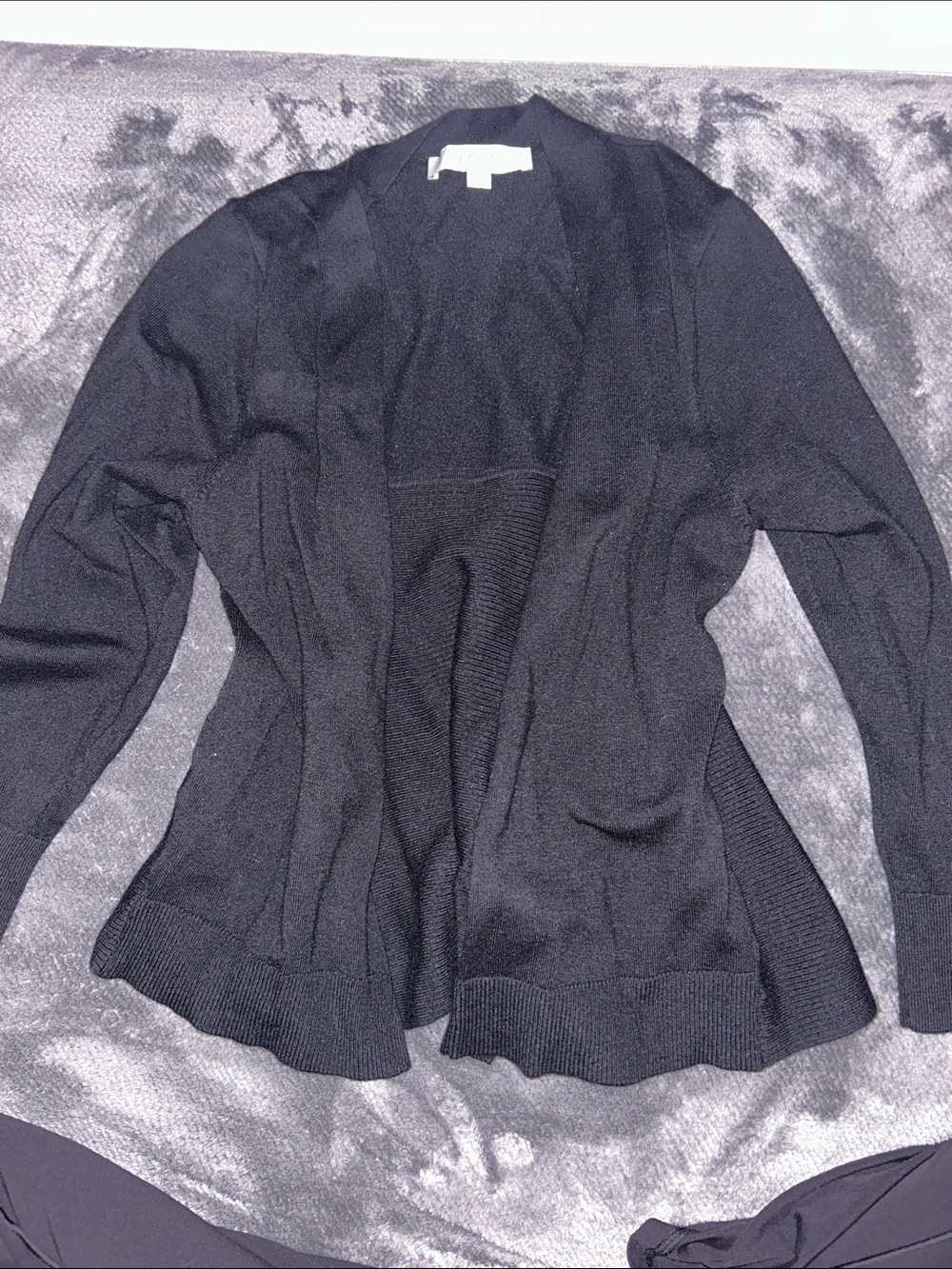 LOFT Black Open-Front Women's Cardigan